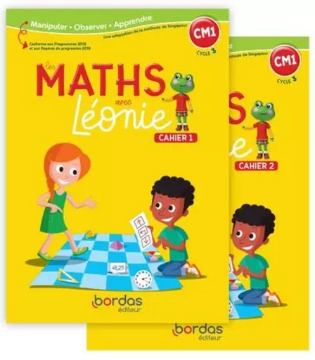 Les Maths avec Léonie CM1 2022 Cahiers de l'élève N°1 et N°2 sous film - Magali Haddad Tsakalos, Anne Guinchard, Yves Doher, Josiane Hélayel - Bordas