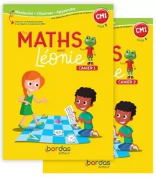 Les Maths avec Léonie CM1 2022 Cahiers de l'élève N°1 et N°2 sous film