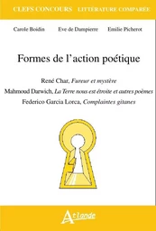 Formes de l'action poétique René Char, Fureur et mystère, Mahmoud Darwich, La