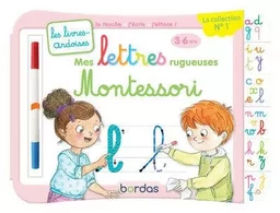 Les livres-ardoises - Mes lettres rugueuses Montessori