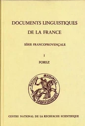 Documents linguistiques de la France T1