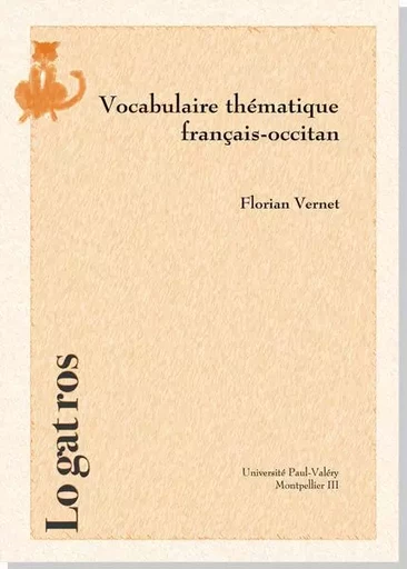 Vocabulaire thématique français-occitan - Florian Vernet - UNIV P VALERY