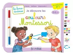 Les livres-ardoises - Je découvre les couleurs Montessori