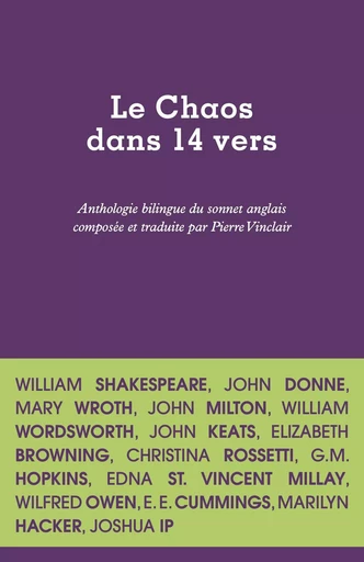 Le Chaos dans 14 vers -  - LURLURE