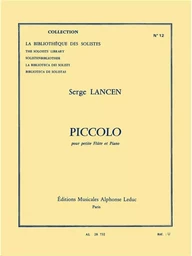 SERGE LANCEN : PICCOLO - POUR PETITE FLUTE ET PIANO