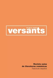 REVUE VERSANTS N 56/3. FASCICULO ESPANOL. LITERATURA Y GUERRA.