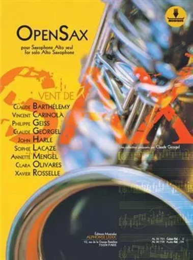 OPENSAX (BOOK/DOWNLOAD CARD) -  HARLE, JOHN (COMPOSE - ALPHONSE LEDUC