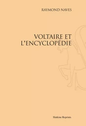 VOLTAIRE ET L'ENCYCLOPEDIE. (1938).