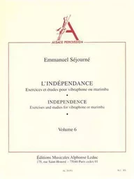 EMMANUEL SEJOURNE: L'INDEPENDANCE VOL.6 (PERCUSSION SOLO)