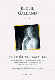 DEUX POETES DU XXIE SIECLE