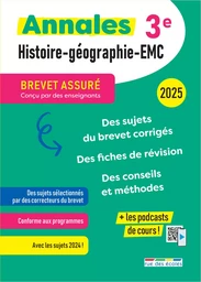 Brevet assuré - Annales Histoire-Géographie-EMC - 3e - 2025