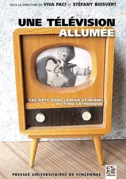 Une télévision allumée 