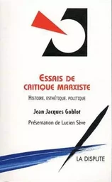 Essais de critique marxiste