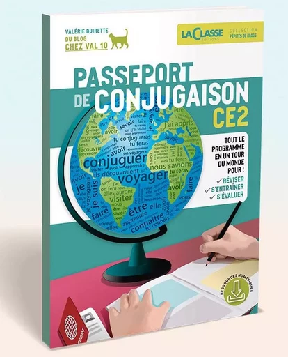 PASSEPORT DE CONJUGAISON CE2 5livre + ressources numériques) - Valéris BUIRETTE,  Blog CHEZ VAL 10 - MARTIN MEDIA