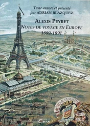 Notes de voyage en Europe, 1889-1891