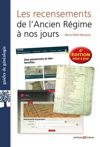 Les recensements de l'Ancien Régime à nos jours - Marie-Odile Mergnac - ARCHIVES CULT