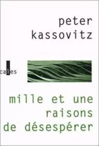 Mille et une raisons de désespérer - Peter Kassovitz - VERTICALES