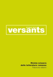 REVUE VERSANTS N 62/2. FASCICULE ITALIEN.