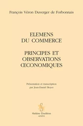 ELEMENS DU COMMERCE