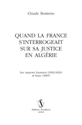 Quand la France s’interrogeait sur sa justice en Algérie