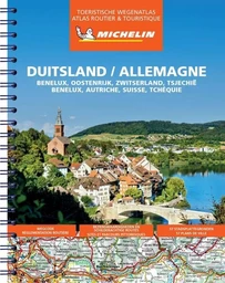 Atlas Allemagne/Duitsland -  Benelux, Autriche, Suisse, Tchéquie (A4-Spirale)