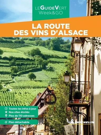 Guides Verts WE&GO Routes des vins d'Alsace -  - GUIDES TOURISTIQUES MICHELIN