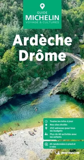 Guide Vert Ardèche, Drôme -  - GUIDES TOURISTIQUES MICHELIN