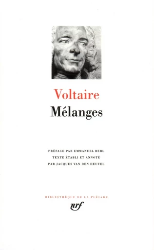 Mélanges -  Voltaire - GALLIMARD