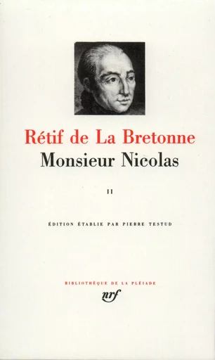 Monsieur Nicolas - Nicolas Rétif de La Bretonne - GALLIMARD