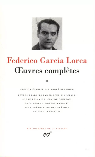 Œuvres complètes - Federico García Lorca - GALLIMARD