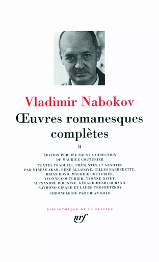 Œuvres romanesques complètes - Vladimir Nabokov - GALLIMARD