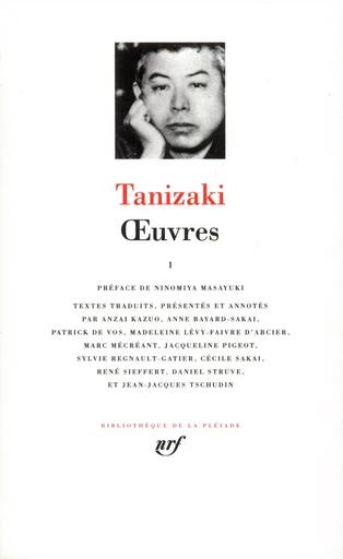 Œuvres - Junichirô Tanizaki - GALLIMARD