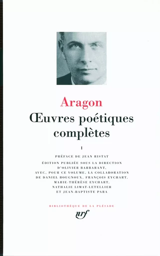 Œuvres poétiques complètes - Louis Aragon - GALLIMARD