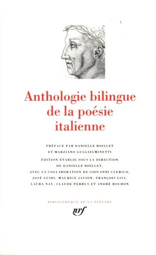 Anthologie bilingue de la poésie italienne -  Collectifs - GALLIMARD