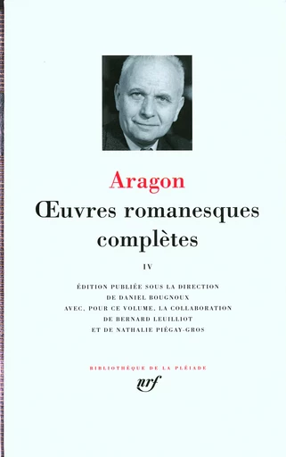 Œuvres romanesques complètes - Louis Aragon - GALLIMARD