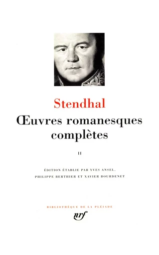 Œuvres romanesques complètes -  Stendhal - GALLIMARD