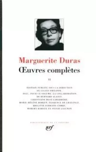 Œuvres complètes - Marguerite Duras - GALLIMARD