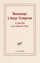 Hommage à Jorge Semprun