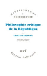 Philosophie critique de la République