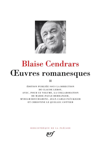 OEuvres romanesques/Poésies complètes - Blaise Cendrars - GALLIMARD