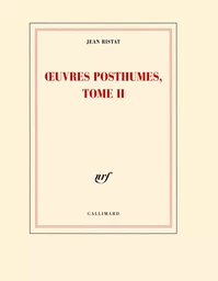 Œuvres posthumes, tome II