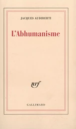 L'Abhumanisme