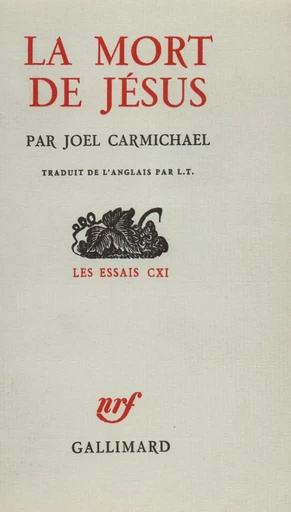 La mort de Jésus - Joel Carmichael - GALLIMARD