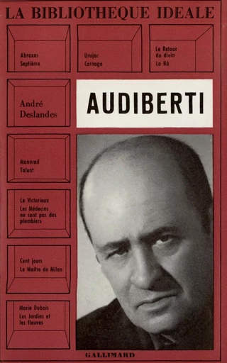 Audiberti - ANDRE Deslandes - GALLIMARD