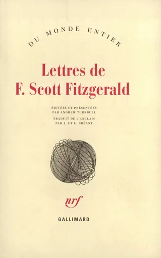 Lettres - Francis Scott Fitzgerald - GALLIMARD