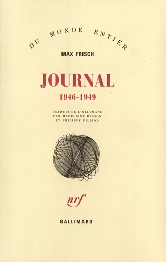 Journal - Max Frisch - GALLIMARD