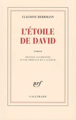 L'étoile de David - Claudine Herrmann - GALLIMARD