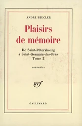 Plaisirs de mémoire