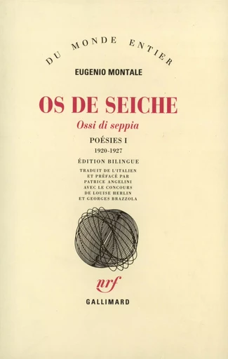 Poésies - Eugenio Montale - GALLIMARD