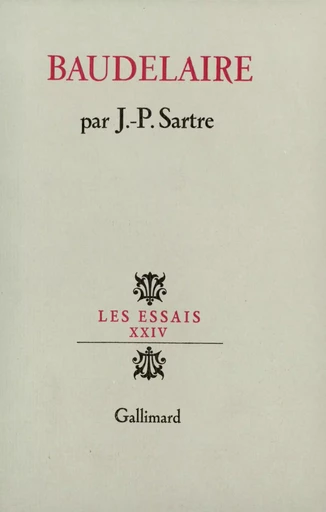 Baudelaire - Jean-Paul Sartre - GALLIMARD